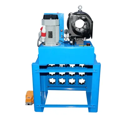 Masina de sertizat furtunuri hidraulice fi 6-69mm 4kW, 380V cu schimbare rapida Breckner Germany - imagine 5