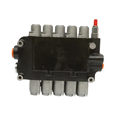 Distribuitor hidraulic 5 manete, debit 80L/min, presiune 200 bar Breckner Germany - imagine 6