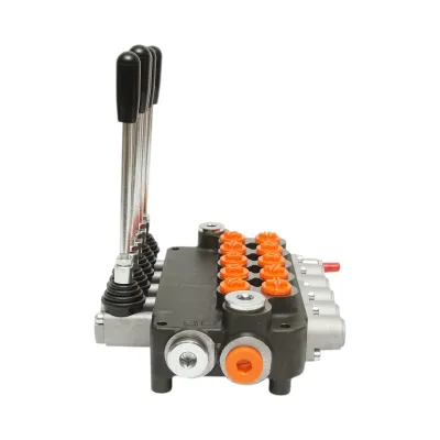 Distribuitor hidraulic 5 manete, debit 80L/min, presiune 200 bar Breckner Germany - imagine 4