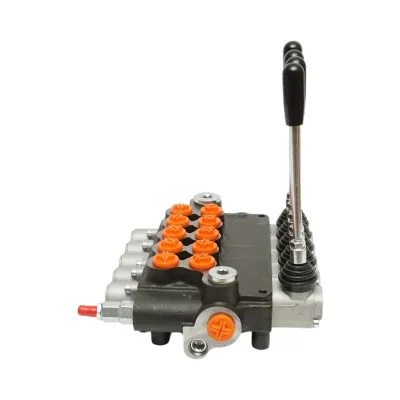 Distribuitor hidraulic 5 manete, debit 80L/min, presiune 200 bar Breckner Germany - imagine 2