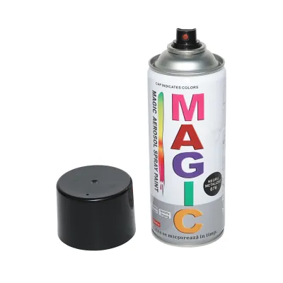 Spray vopsea Magic negru metalizat 676 400 ml - imagine 3