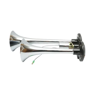 Claxon 2 trompete 12/24V pentru compresor aer - imagine 2