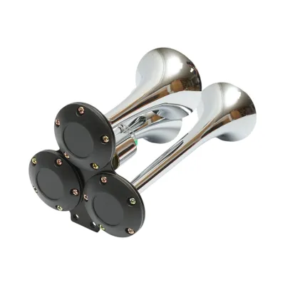Claxon 3 trompete pentru compresor aer 12/24V - imagine 3