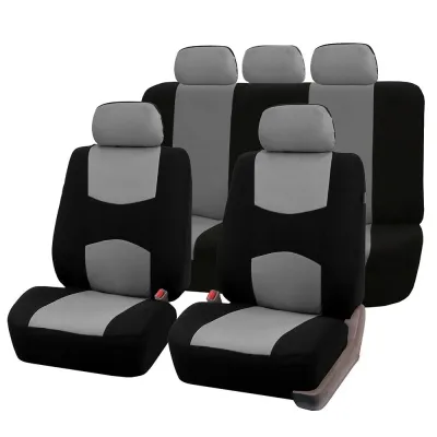 Set huse scaune universale negru si gri