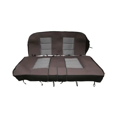 Set huse scaune universale gri negru - imagine 4