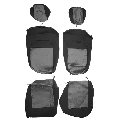 Set huse scaune universale gri negru - imagine 2