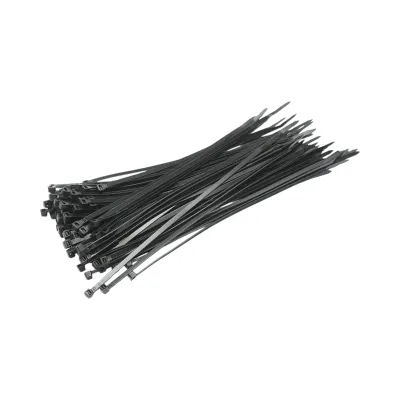 Faseta colier plastic negru 4.7x300mm 100 buc/set Longroad - imagine 2