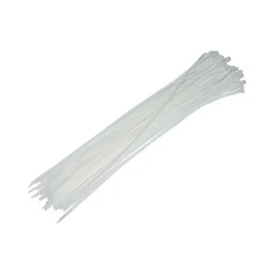 Faseta colier plastic alb 3.6x430mm 100 buc/set Longroad