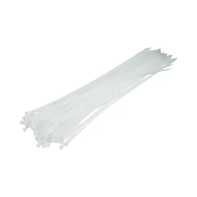 Faseta colier plastic alb 3.6x360mm 100 buc/set Longroad - imagine 2