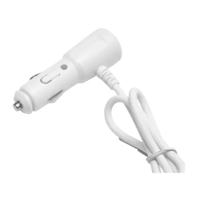Adaptor bricheta auto dubla 12/24V si 1 port USB 5V 1000mA alb - imagine 6