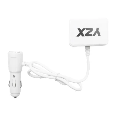 Adaptor bricheta auto dubla 12/24V si 1 port USB 5V 1000mA alb - imagine 3