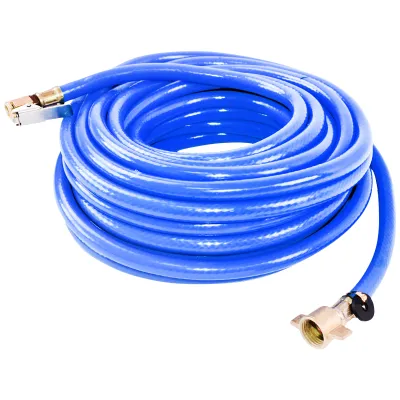 Furtun aer compresor albastru L = 12 m cu capete de legatura pentru umflat roti