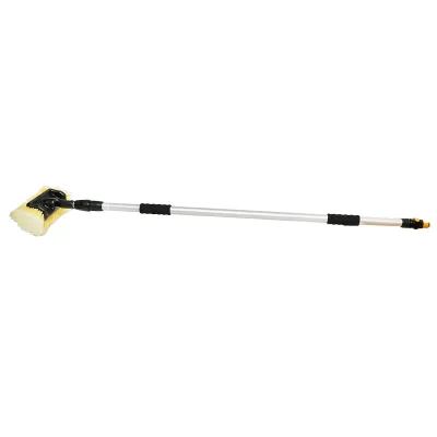 Perie cu maner telescopic din aluminiu pentru spalat auto si curatat zapada 145-250cm Breckner Germany - imagine 3