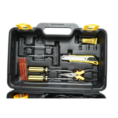 Compresor aer umflat roti 12V 180W, 150PSI, 45l/min, cablu 3m, kit pentru pana auto Breckner Germany - imagine 4