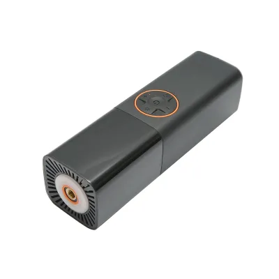 Compresor aer smart portabil digital LED 12V/70W, lanterna LED, functie setare oprire automata, accesorii incluse  - imagine 3