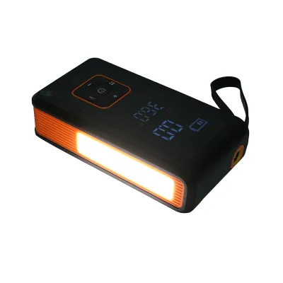 Robot pornire si compresor aer smart 80W 150 PSI, afisaj digital LED, baterie litiu 8000 mAh, baterie externa, lanterna LED, port USB/USB-C, accesorii incluse - imagine 9