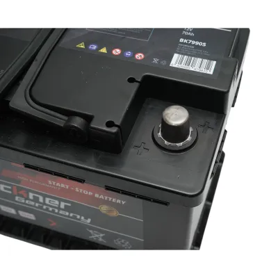 Baterie auto AGM start-stop 12V, 70Ah, 760A la pornire 275x175x195mm Breckner Germany - imagine 6