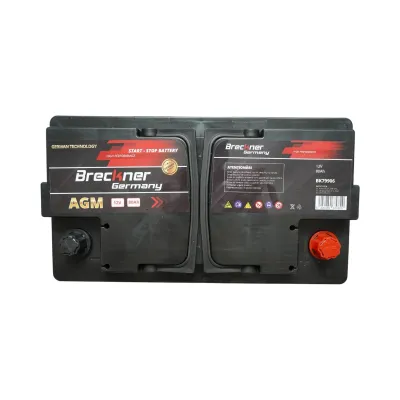 Baterie auto AGM start-stop 12V, 80Ah, 950A la pornire 315x175x195mm Breckner Germany - imagine 3