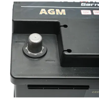 Baterie auto AGM start-stop 12V, 105Ah, 1100A la pornire 392x175x195mm Breckner Germany - imagine 7