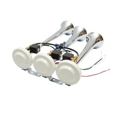 Claxon 3 trompete 24V pentru compresor de aer - imagine 2