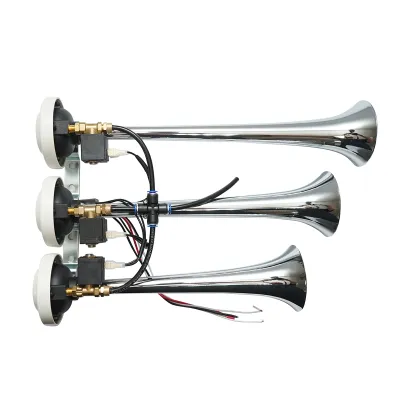 Claxon 3 trompete 24V pentru compresor de aer - imagine 4