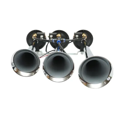 Claxon 3 trompete 24V pentru compresor de aer - imagine 5