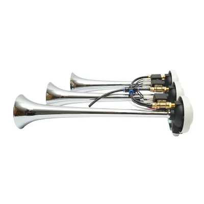 Claxon 3 trompete 24V pentru compresor de aer - imagine 3