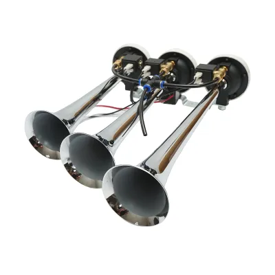 Claxon 3 trompete 24V pentru compresor de aer