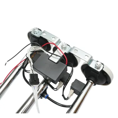 Claxon 3 trompete 24V cu 6 melodii pentru compresor de aer - imagine 4