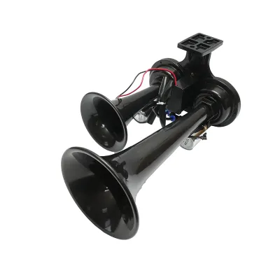 Claxon 2 trompete 12V/24V pentru compresor de aer