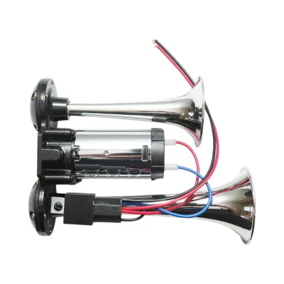 Claxon 2 trompete 12V cu compresor inclus Breckner Germany - imagine 4