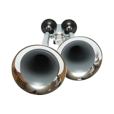 Claxon 2 trompete 12V/24V pentru compresor de aer - imagine 4