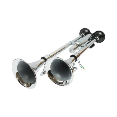Claxon 2 trompete 12V/24V pentru compresor de aer