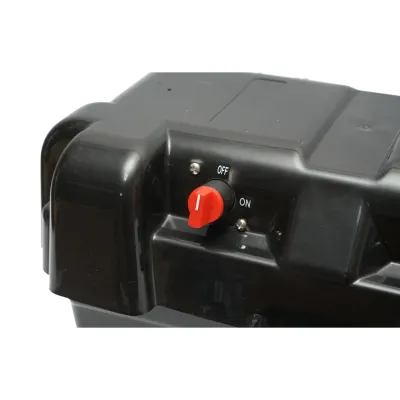 Cutie baterie auto 12V cu voltmetru DC 6-30V, intrerupator alimentare 100A, priza bricheta, afisaj LCD, 2xUSB 350x180x200mm - imagine 8