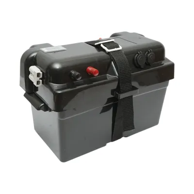 Cutie baterie auto 12V cu voltmetru DC 6-30V, intrerupator alimentare 100A, priza bricheta, afisaj LCD, 2xUSB 350x180x200mm - imagine 7