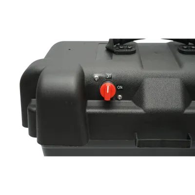 Cutie baterie auto 12V cu voltmetru DC 6-30V, intrerupator alimentare 100A, priza bricheta, afisaj LCD, 2xUSB 360x180x235mm - imagine 8