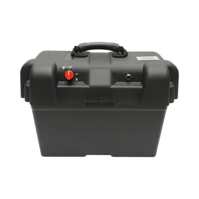 Cutie baterie auto 12V cu voltmetru DC 6-30V, intrerupator alimentare 100A, priza bricheta, afisaj LCD, 2xUSB 360x180x235mm - imagine 2