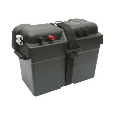 Cutie baterie auto cu voltmetru 12V, intrerupator alimentare 100A, siguranta 30A, priza bricheta, afisaj LCD, 2xUSB 360x180x235mm - imagine 5