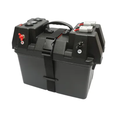 Cutie baterie auto 12V cu voltmetru DC 6-36V, intrerupator cirucit 16A, priza bricheta, afisaj LCD, 2xUSB 340x195x200mm