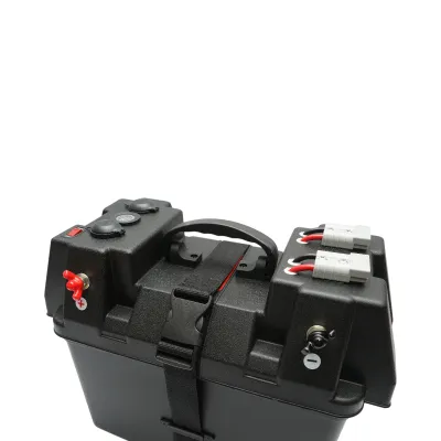 Cutie baterie auto 12V cu voltmetru DC 6-36V, intrerupator cirucit 16A, priza bricheta, afisaj LCD, 2xUSB 340x195x200mm - imagine 8