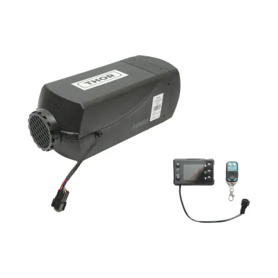 Incalzitor stationar, sirocou 12/24V, 10KW cu telecomanda, display LCD si bujie Kyocera THOR