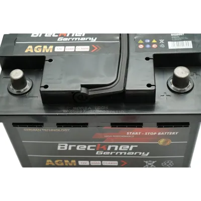Baterie auto AGM start-stop 12V, 60Ah, 800A la pornire 242x174x189mm Breckner Germany - imagine 6