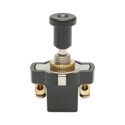 Intrerupator scurt universal 12V/5A pull switch ON/OFF cu piulita prindere metalica