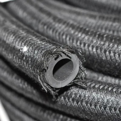 Furtun combustibil 10x18 cu protectie din bumbac rola 30m
