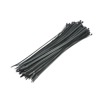 Faseta colier plastic negru 3.5x300mm 100 buc/set Longroad