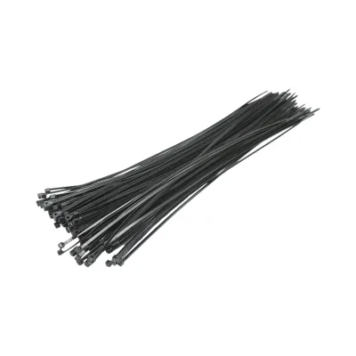 Faseta colier plastic negru 3.5x370mm 100 buc/set Longroad - imagine 2