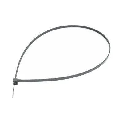 Faseta colier plastic negru 3.5x400mm 100 buc/set Longroad - imagine 3