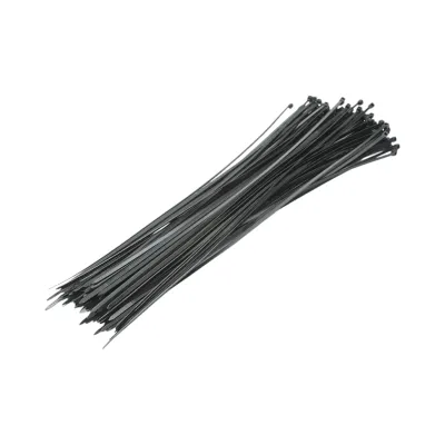 Faseta colier plastic negru 3.5x400mm 100 buc/set Longroad