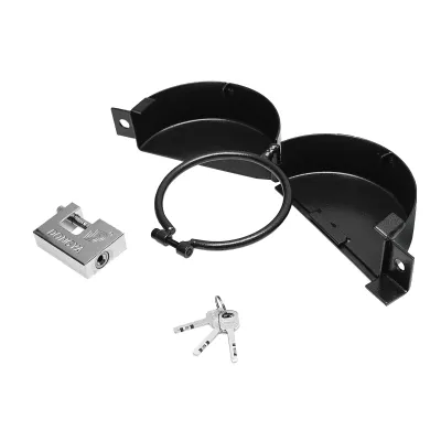 Antifurt motorina fi 110mm cu lacat deschidere de la mijloc - imagine 3