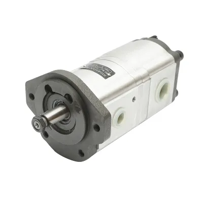 Pompa hidraulica dubla John Deere sens pe stanga RE197623